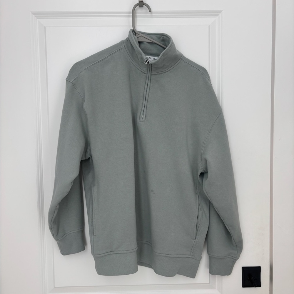 Athleta  Forever Fleece 1/4 Zip Sweatshirt - Picture 2 of 5